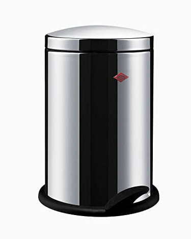 WESCO Pedal Waste Collector 116 Practical stainless steel waste bin in stainless steel color - 13 liter volume - plastic footrest on sale